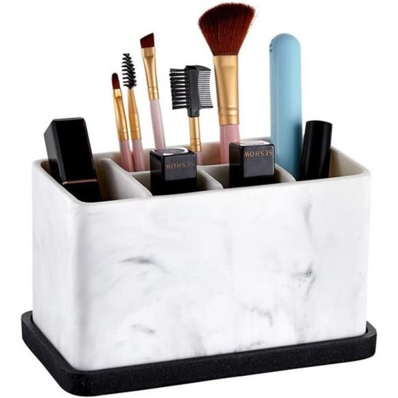 Marble Look Toothbrush Holders for Bathrooms
